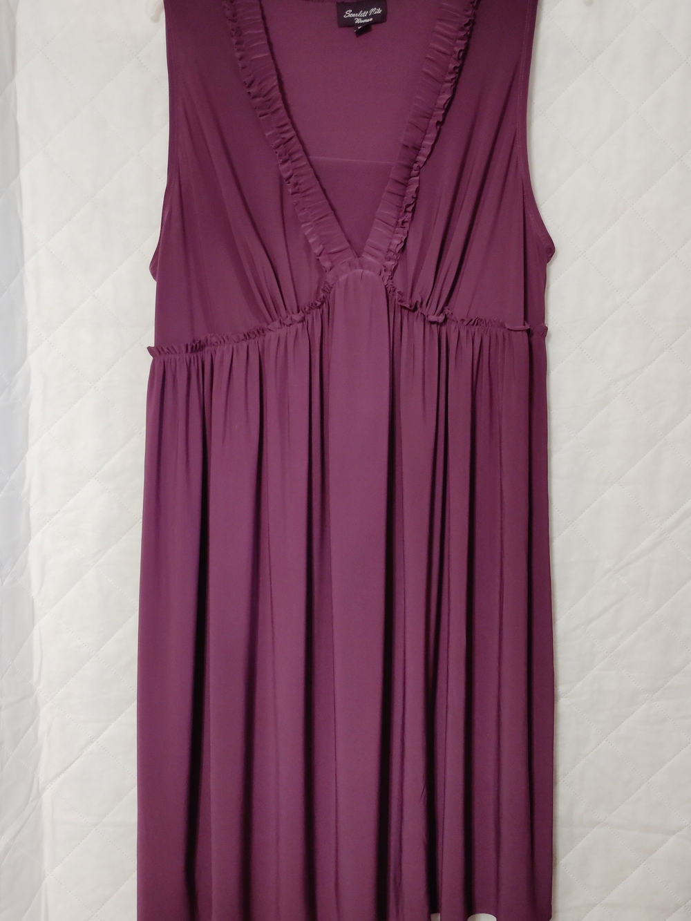 Scarlett Nite Plum Sleeveless V-Neck Maxi Dress